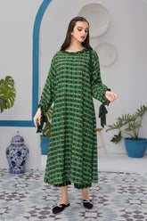 2-Pc Digital Printed Viscose Long Shirt With Printed Viscose Qlot Trouser CPM22-126